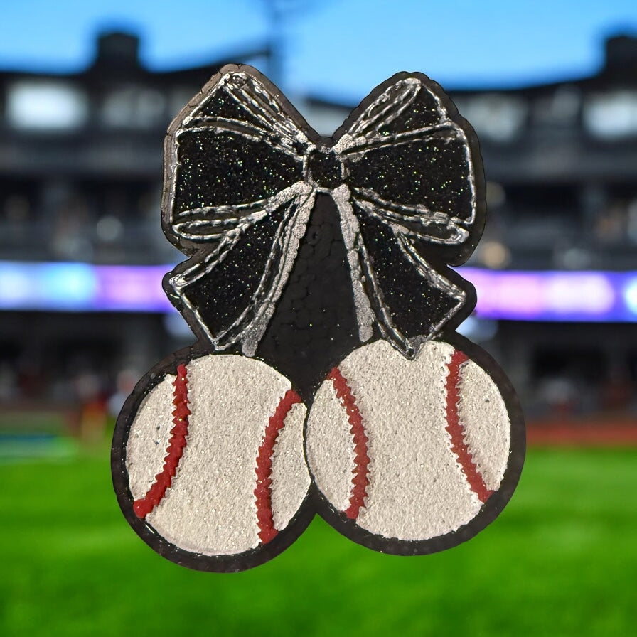 BASEBALLS W/ BOW Car Freshie