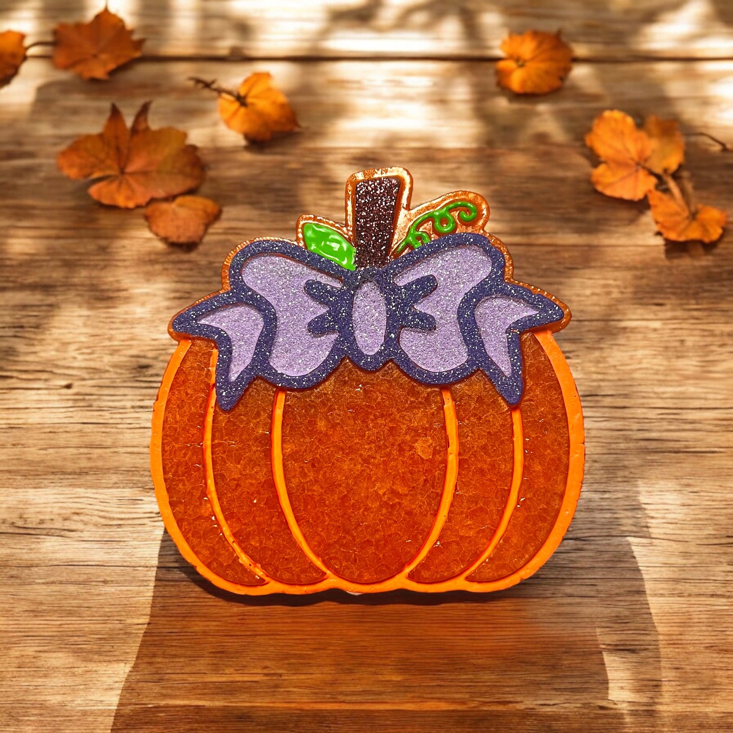 Pumpkin with Bow Car Freshie