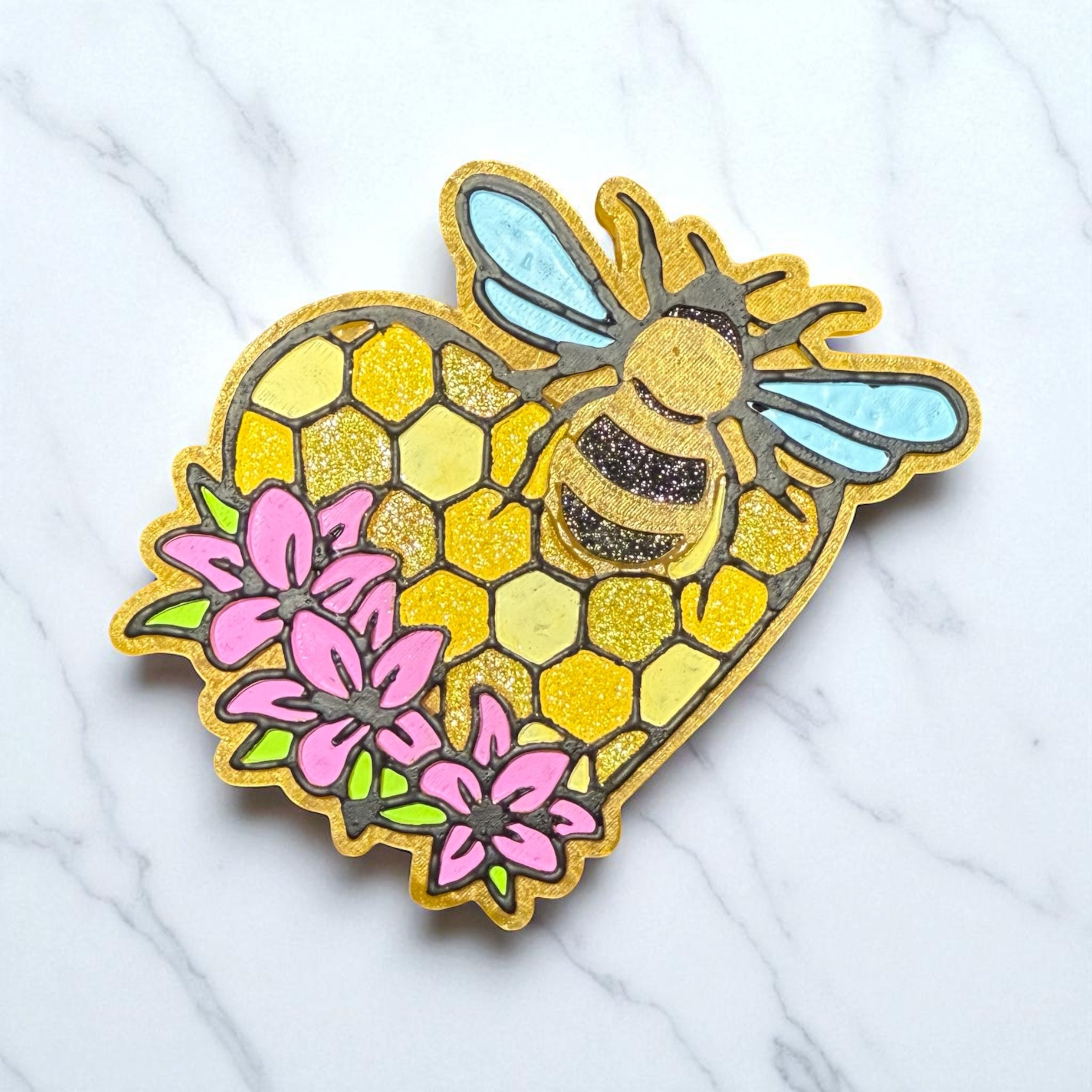 HONEYCOMB HEART Car Freshie