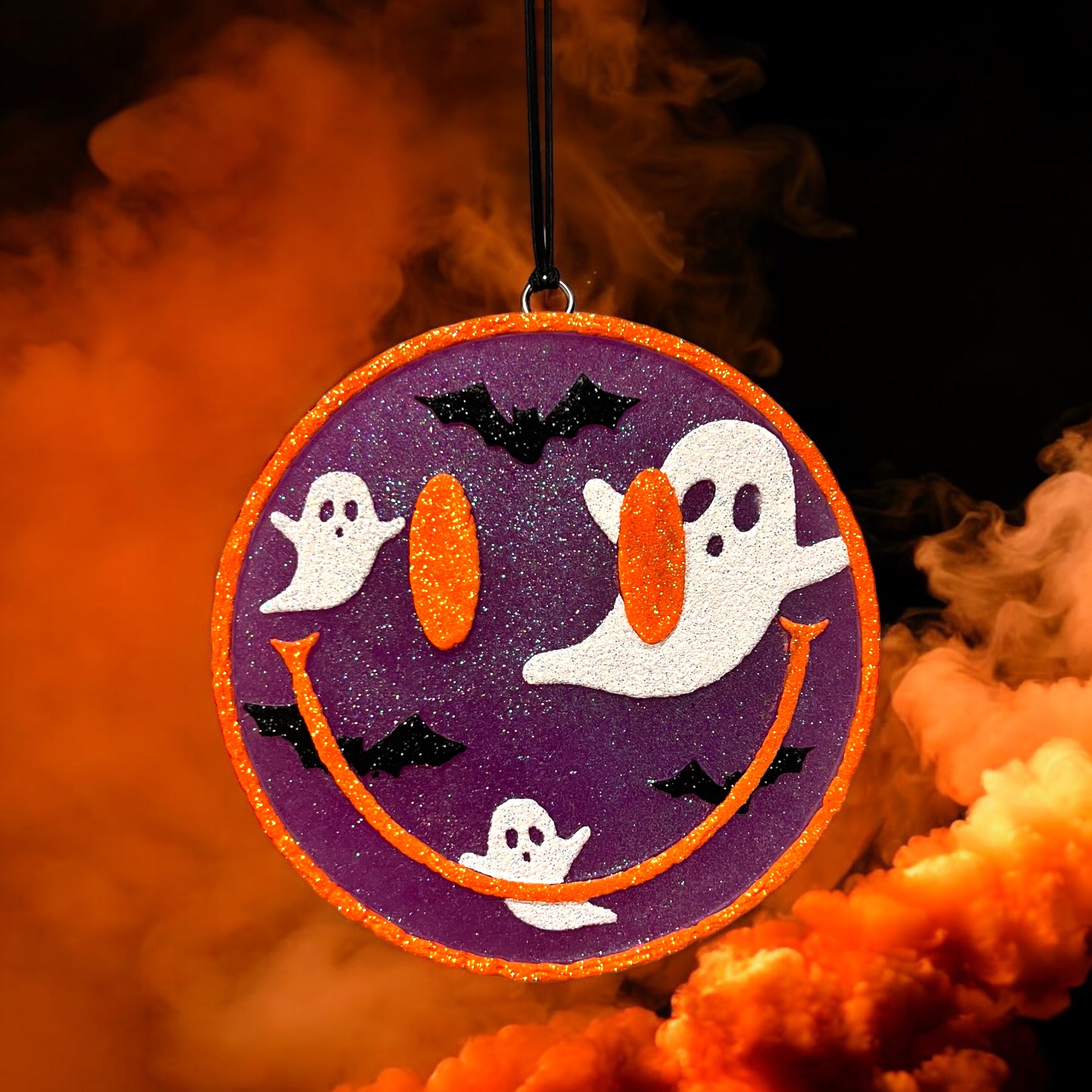 Ghost & Bat Smiley Car Freshie
