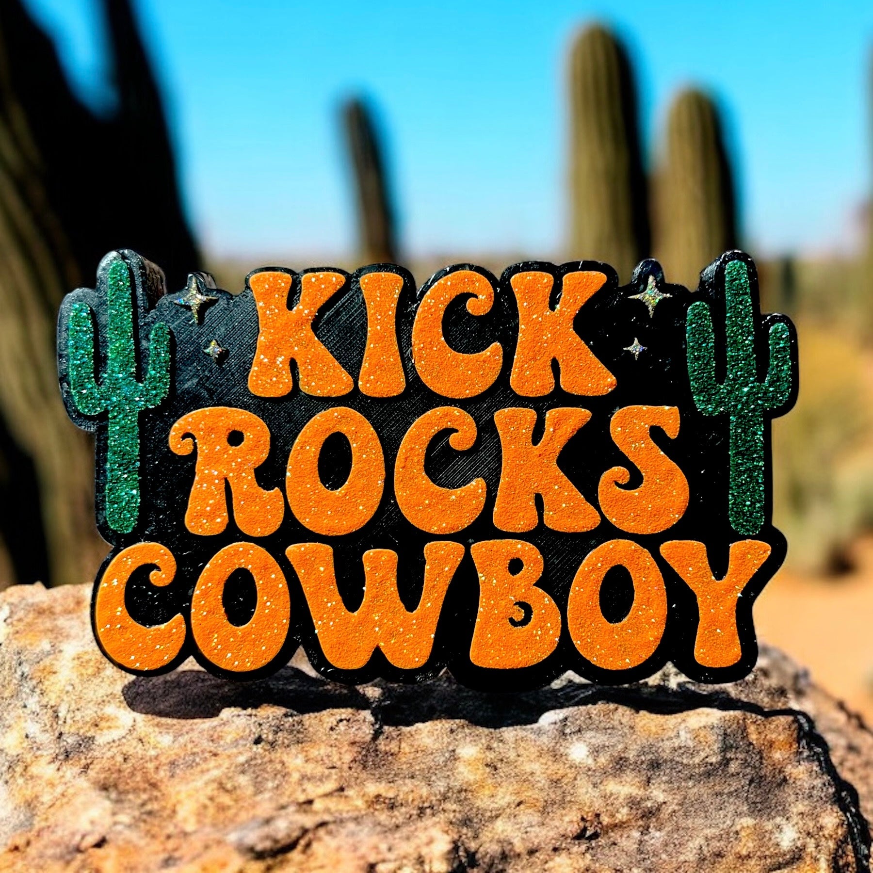 KICK ROCKS COWBOY Car Freshie