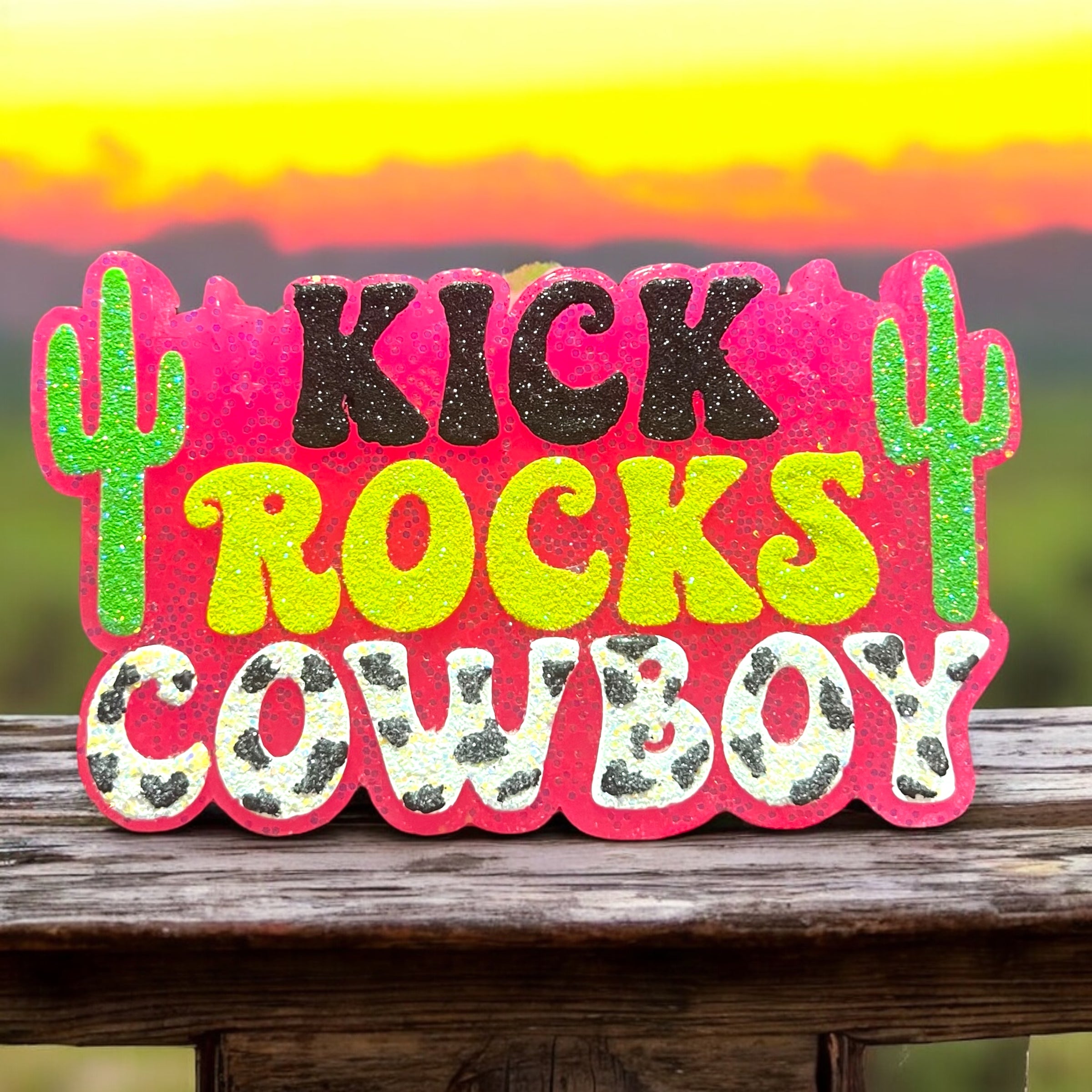 KICK ROCKS COWBOY Car Freshie