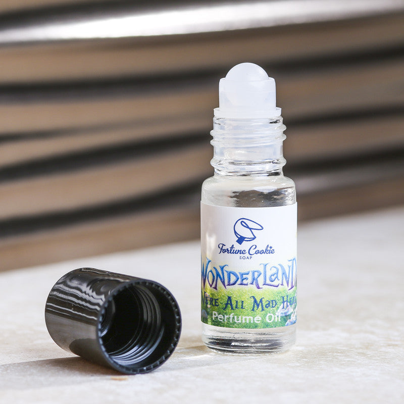 WE'RE ALL MAD HERE Roll On Perfume Oil - Fortune Cookie Soap