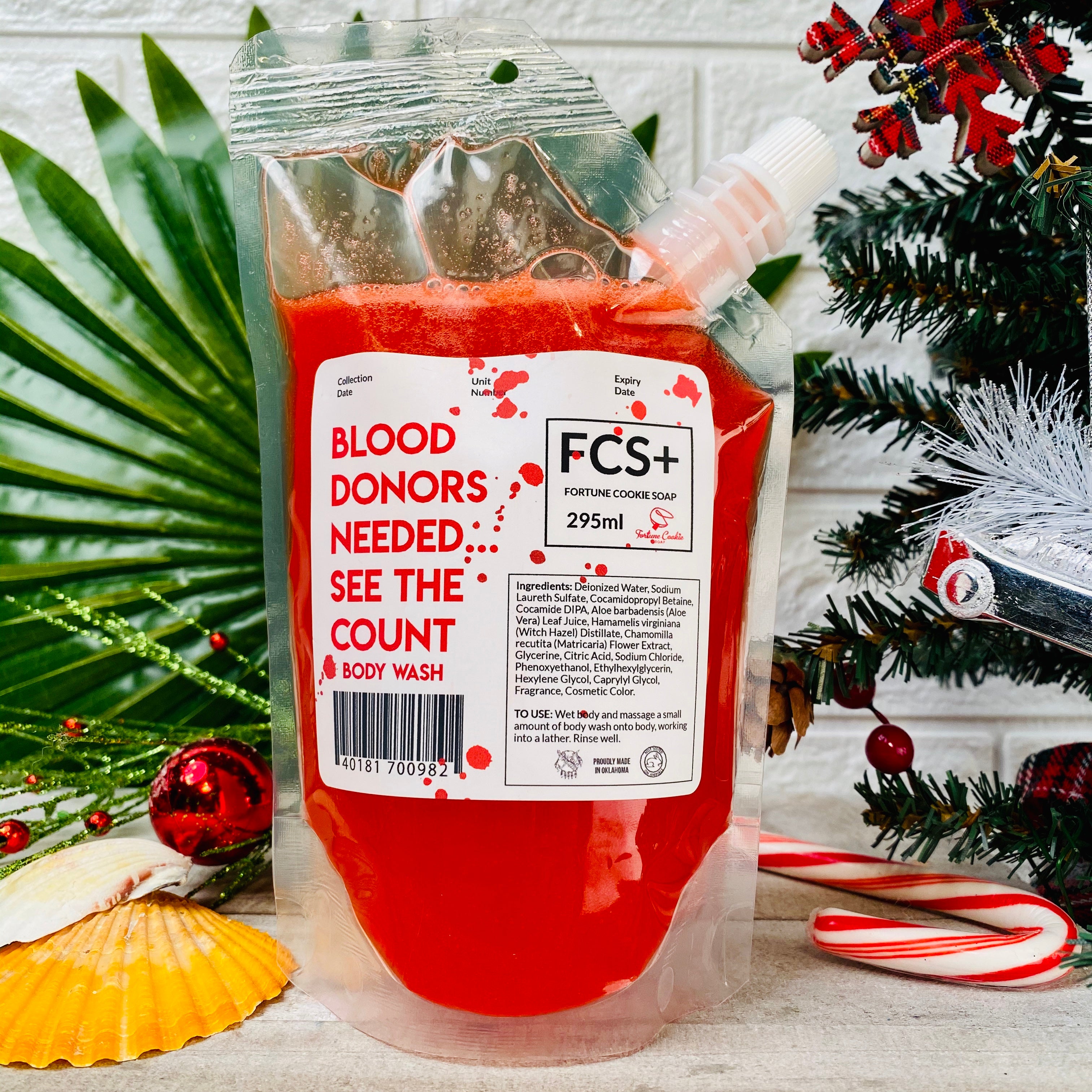 BLOOD DONORS NEEDED... SEE THE COUNT Body Wash