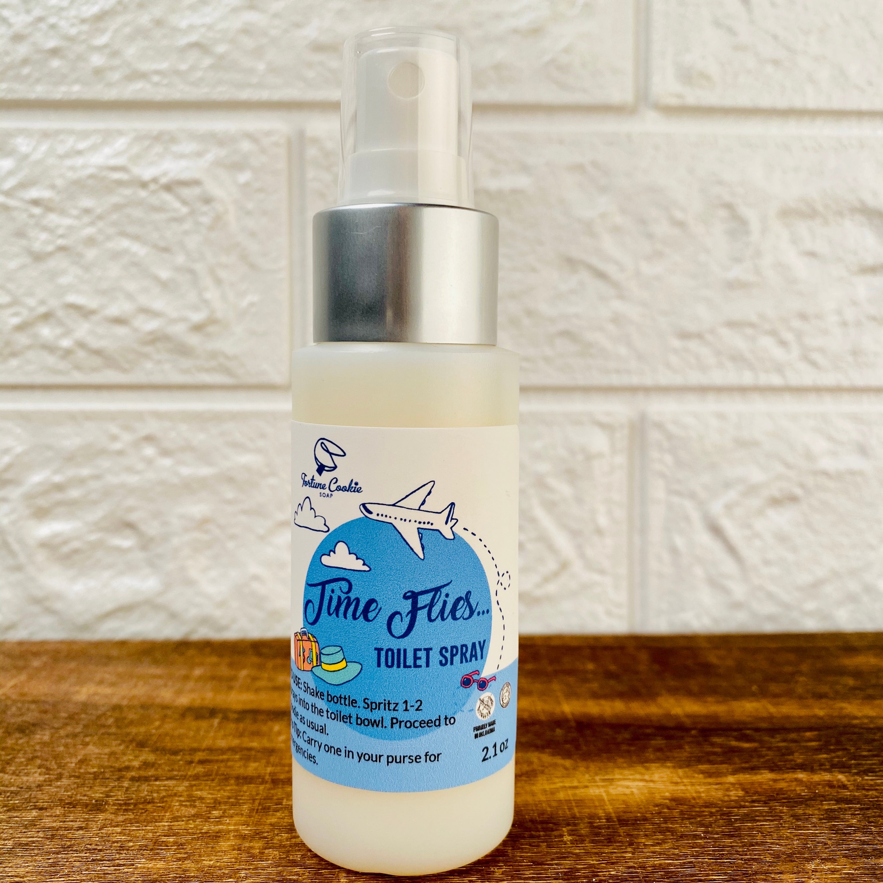 TIME FLIES... Toilet Spray