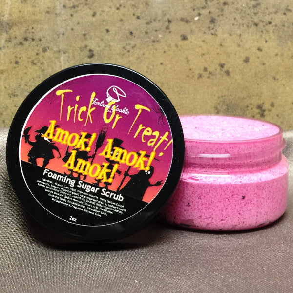 AMOK! AMOK! AMOK! Foaming Sugar Scrub - Fortune Cookie Soap - 1