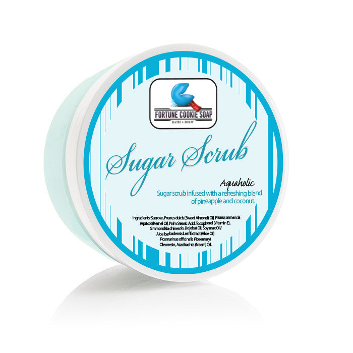 Aquaholic Sugar Scrub - Fortune Cookie Soap