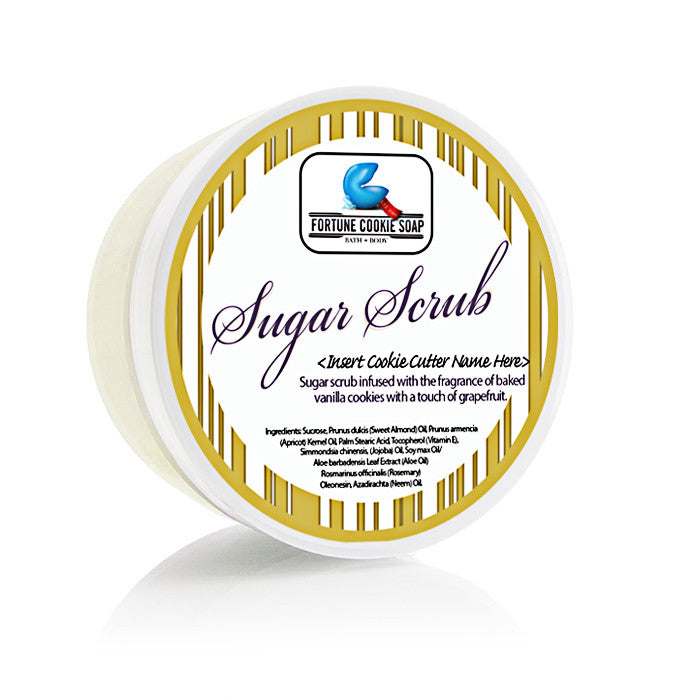 Insert Cookie Cutter Name Here Sugar Scrub - Fortune Cookie Soap