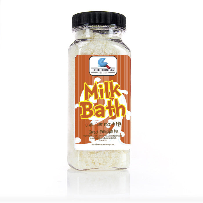 Cram Your Face in My Sweet Pumpkin Pie Milk Bath (12.5 oz) - Fortune Cookie Soap