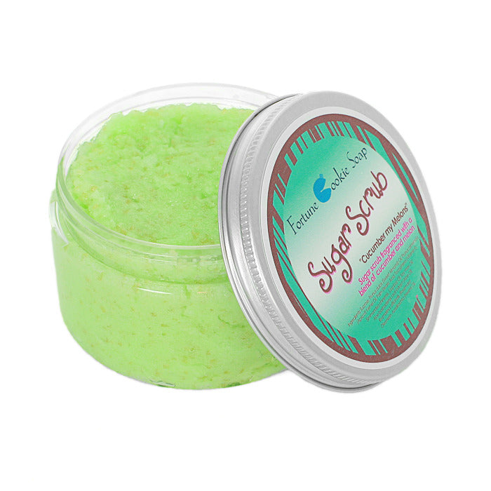 Cucumber my Melons Sugar Scrub (5.5 oz) - Fortune Cookie Soap