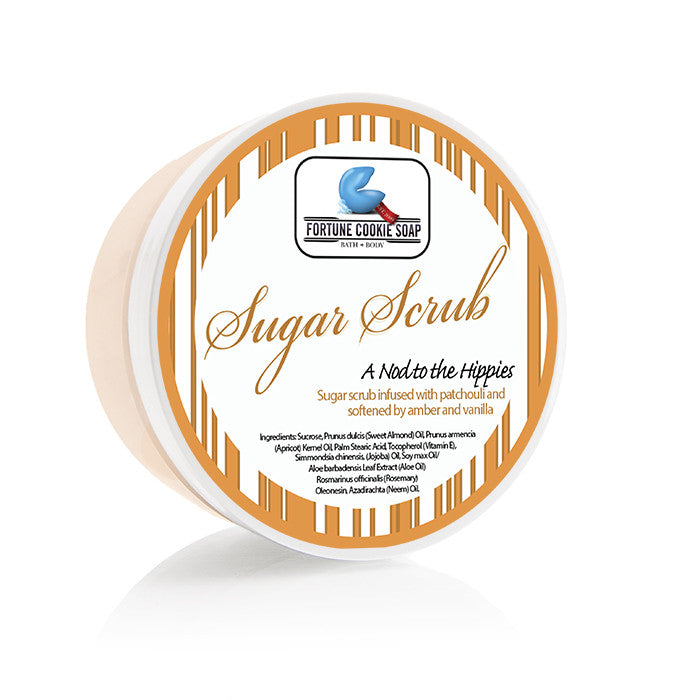 A Nod to the Hippies Sugar Scrub 5oz. - Fortune Cookie Soap