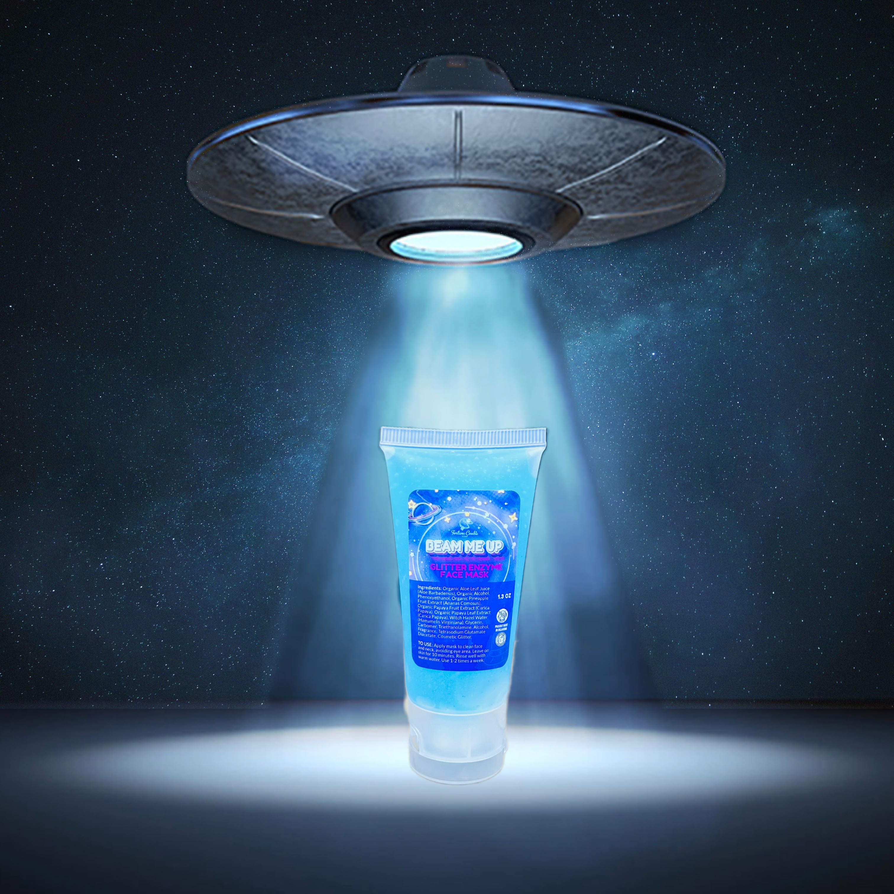 BEAM ME UP Glitter Jelly Mask