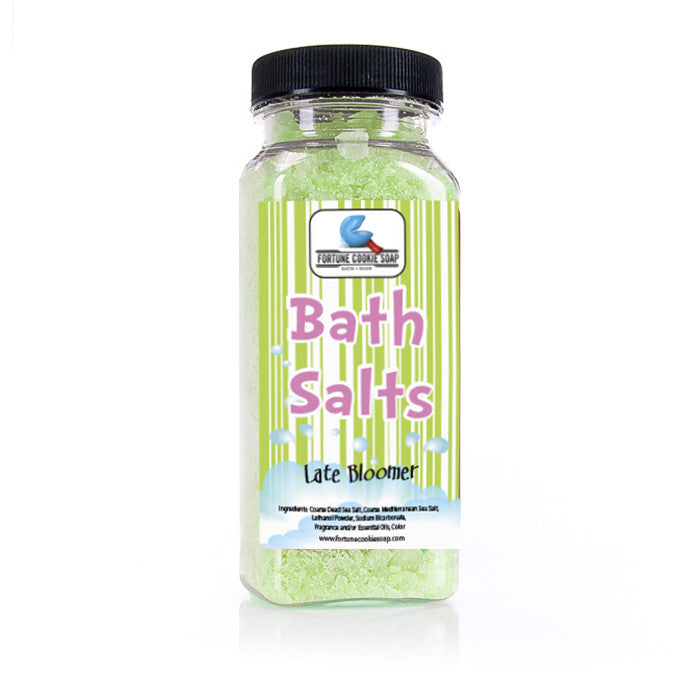 Late Bloomer Bath Salts 11 oz. - Fortune Cookie Soap