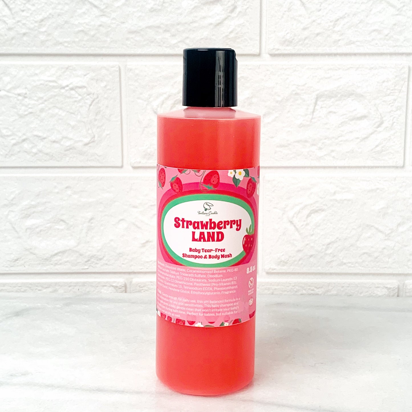 STRAWBERRY LAND Baby Tear-Free Shampoo & Body Wash