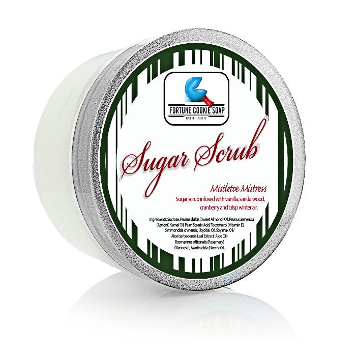 Mistletoe Mistress Sugar Scrub 5oz. - Fortune Cookie Soap