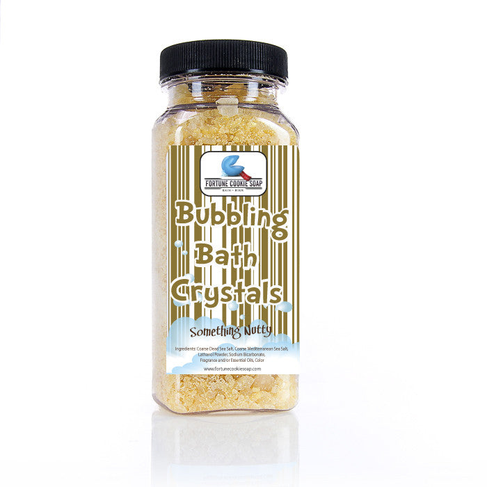 Something Nutty Bubbling Bath Crystals 11 oz. - Fortune Cookie Soap