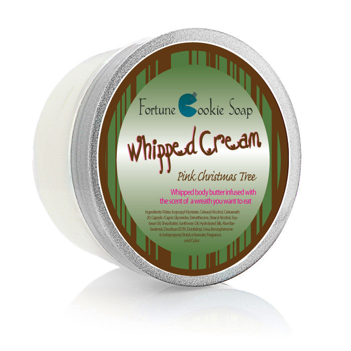 Pink Christmas Tree Body Butter 5.5oz. - Fortune Cookie Soap