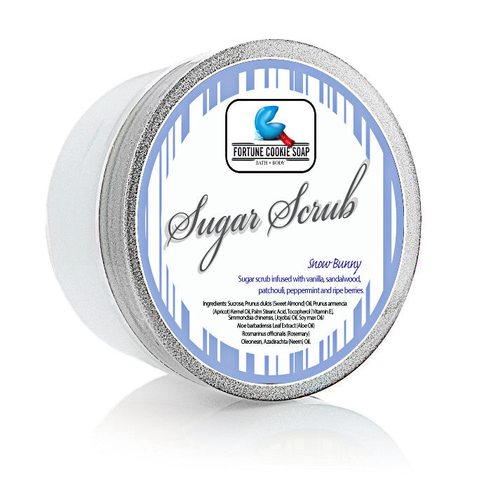 Snow Bunny Sugar Scrub 5oz. - Fortune Cookie Soap