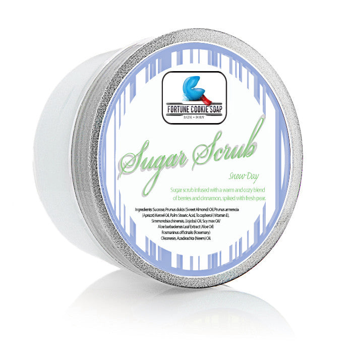 Snow Day Sugar Scrub 5oz. - Fortune Cookie Soap