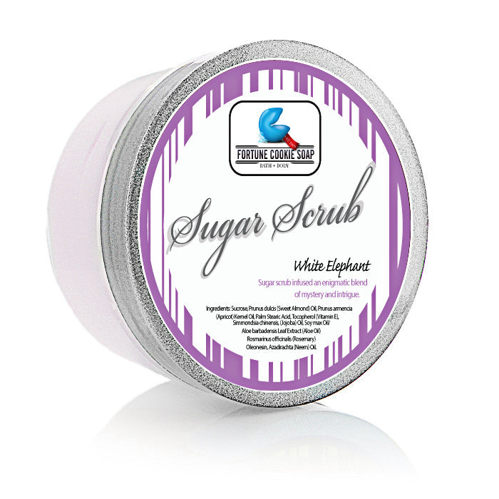 White Elephant Sugar Scrub 5oz. - Fortune Cookie Soap