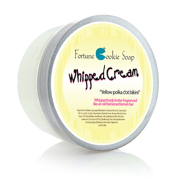 Yellow Polka Dot Bikini Body Butter - Fortune Cookie Soap